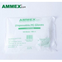 AMMEX爱马斯 一次性PE手套 PE手套/防护手套/薄膜手套|一次性食品手套 100只