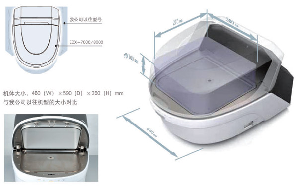 岛津EDX-7000/8000X能量色散型X射线荧光分析装置外形尺寸