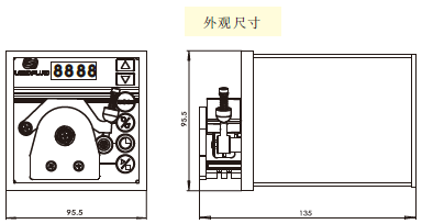 BQ80S蠕动泵尺寸